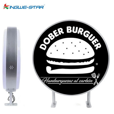 आउटडोर लोगो डबल साइड बैकलिट लाइट बॉक्स विज्ञापन के लिए नीयन लाइटिंग बॉक्स