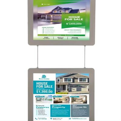 ओईएम एलईडी डबल साइड अल्ट्रा थिन बैकलिट लाइट बॉक्स विज्ञापन पोस्टर